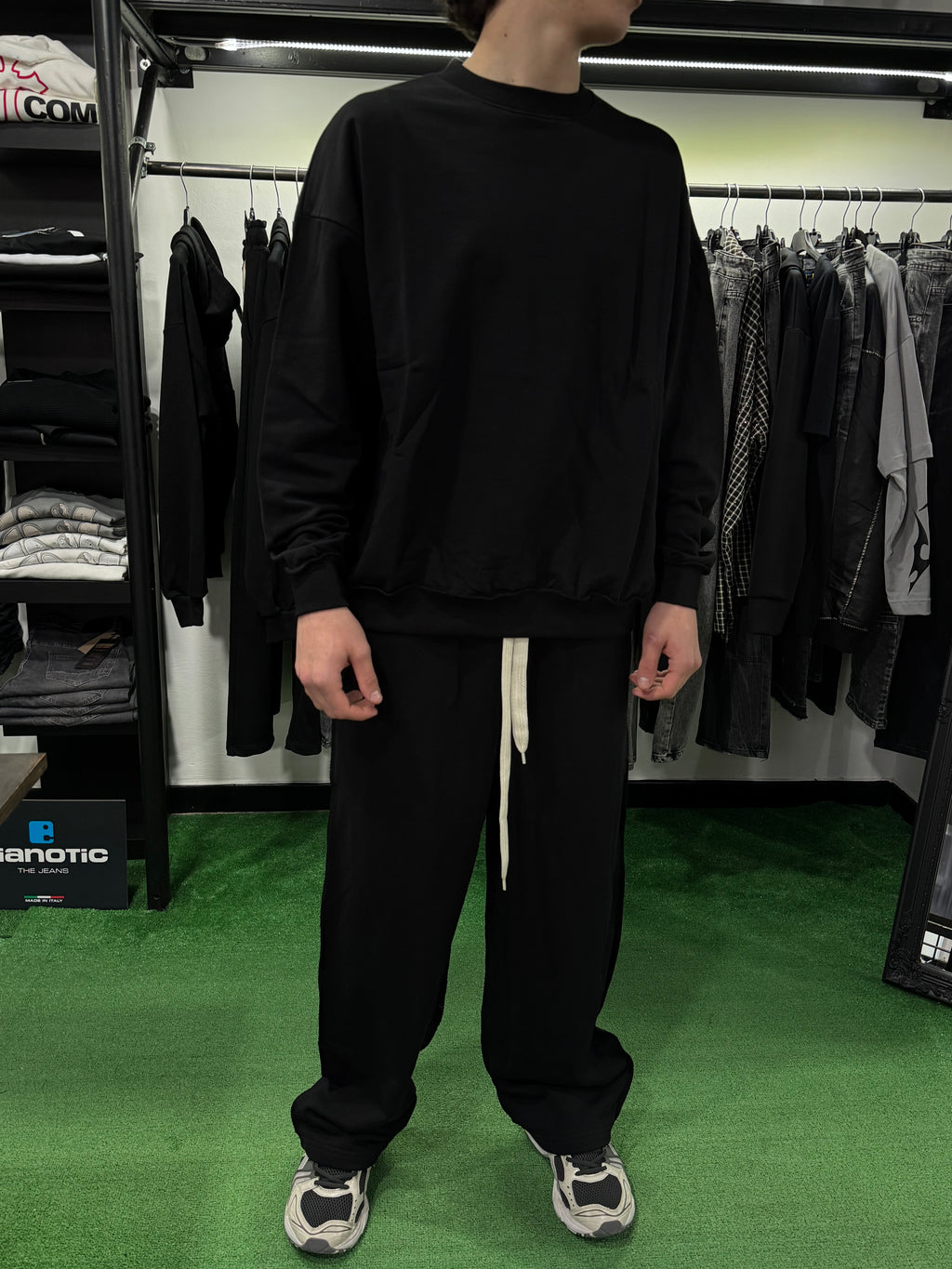 Coordinato Hoodie Basic Cianotic