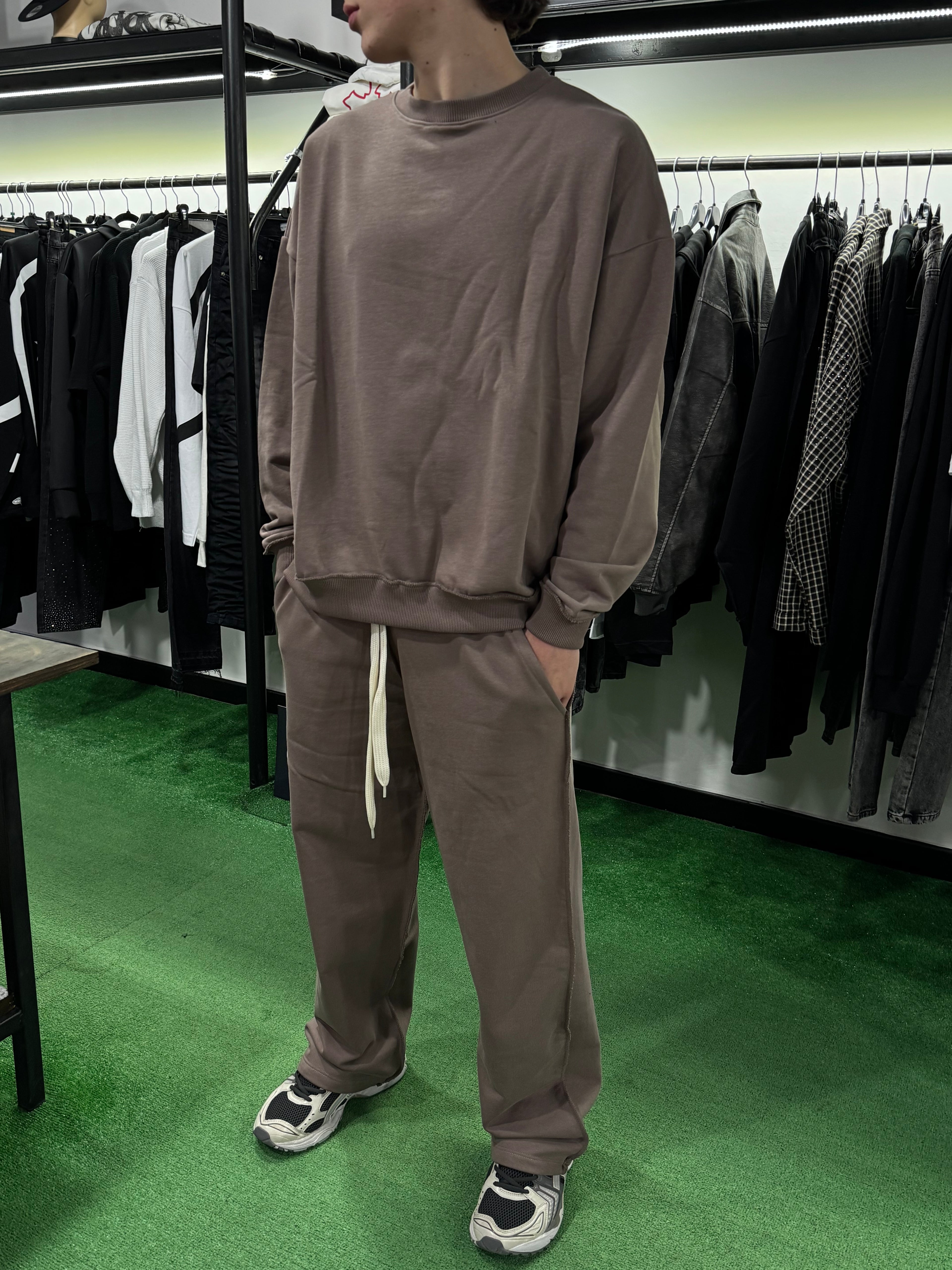 Coordinato Hoodie Basic Cianotic