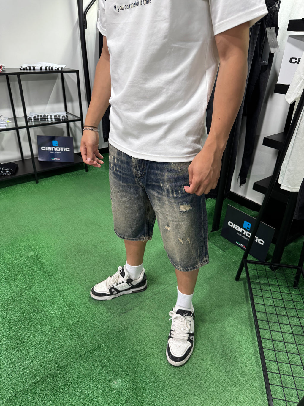 Shorts Blu Sabbiato