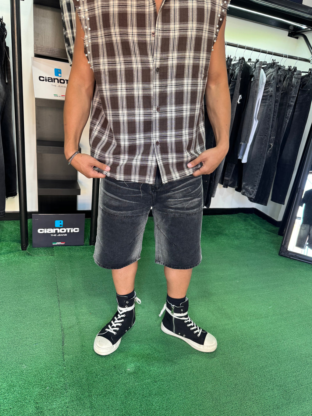 Shorts Denim Shadow Black