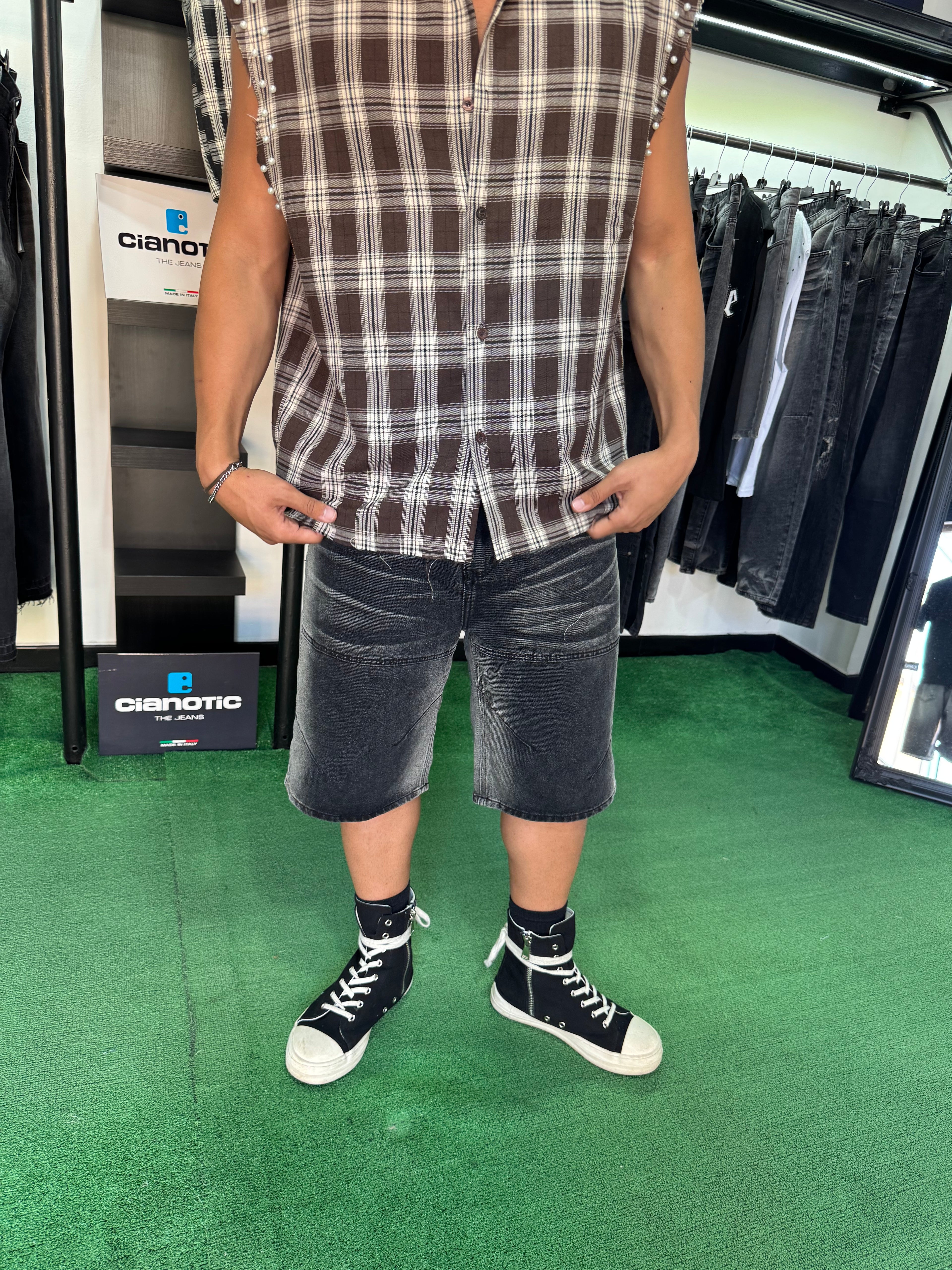 Shorts Denim Shadow Black