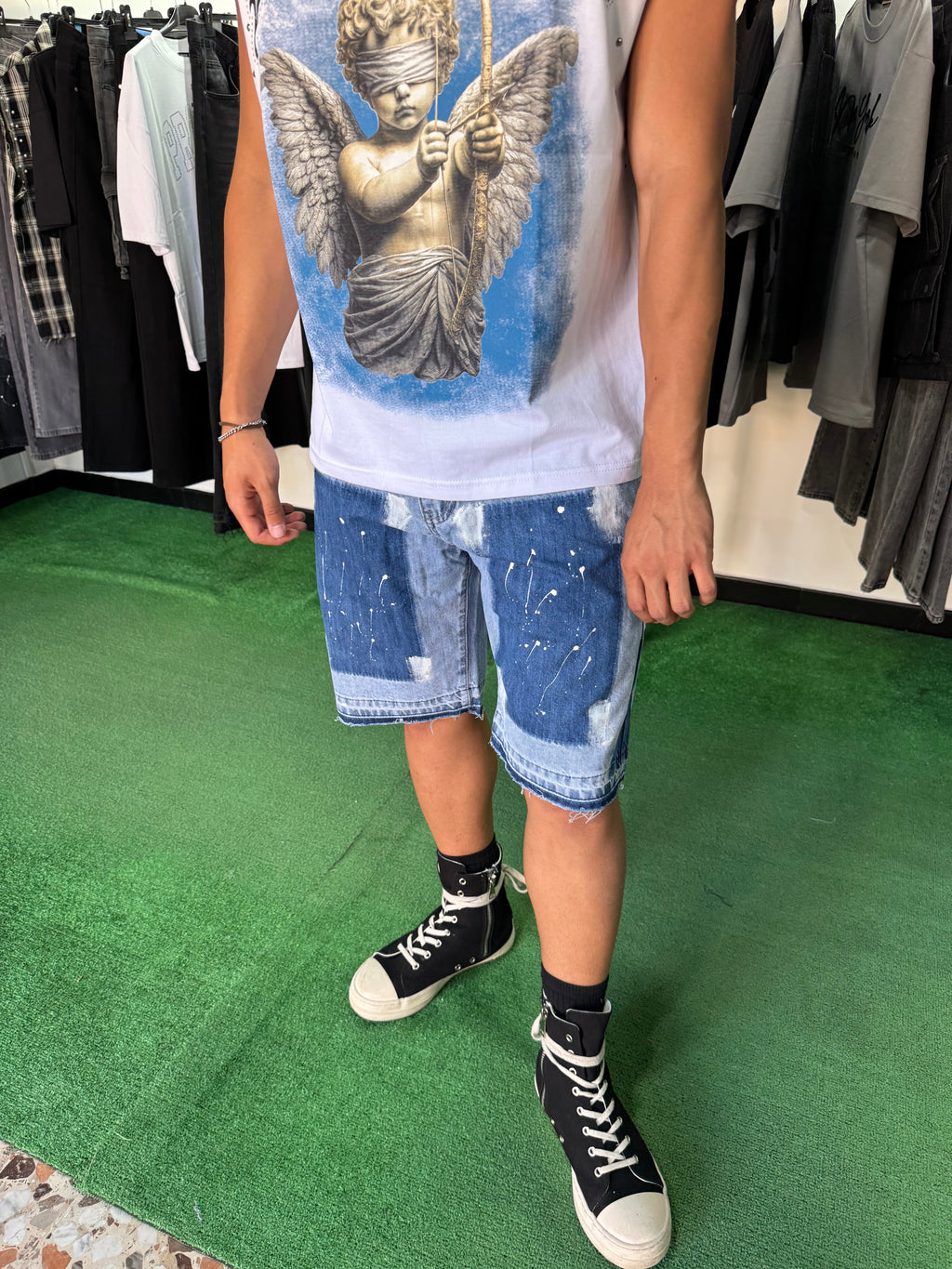 Shorts Flare Paint
