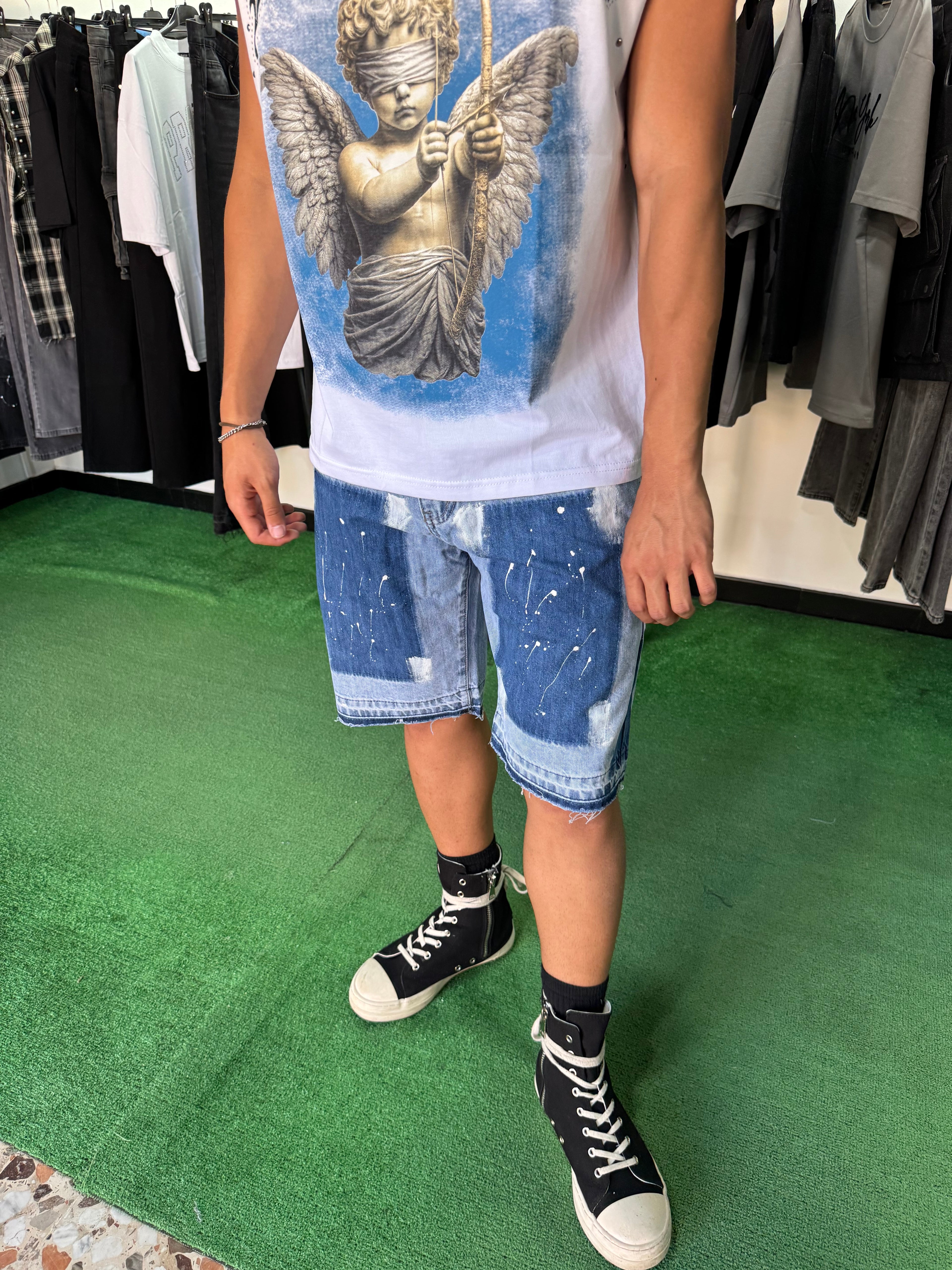 Shorts Flare Paint