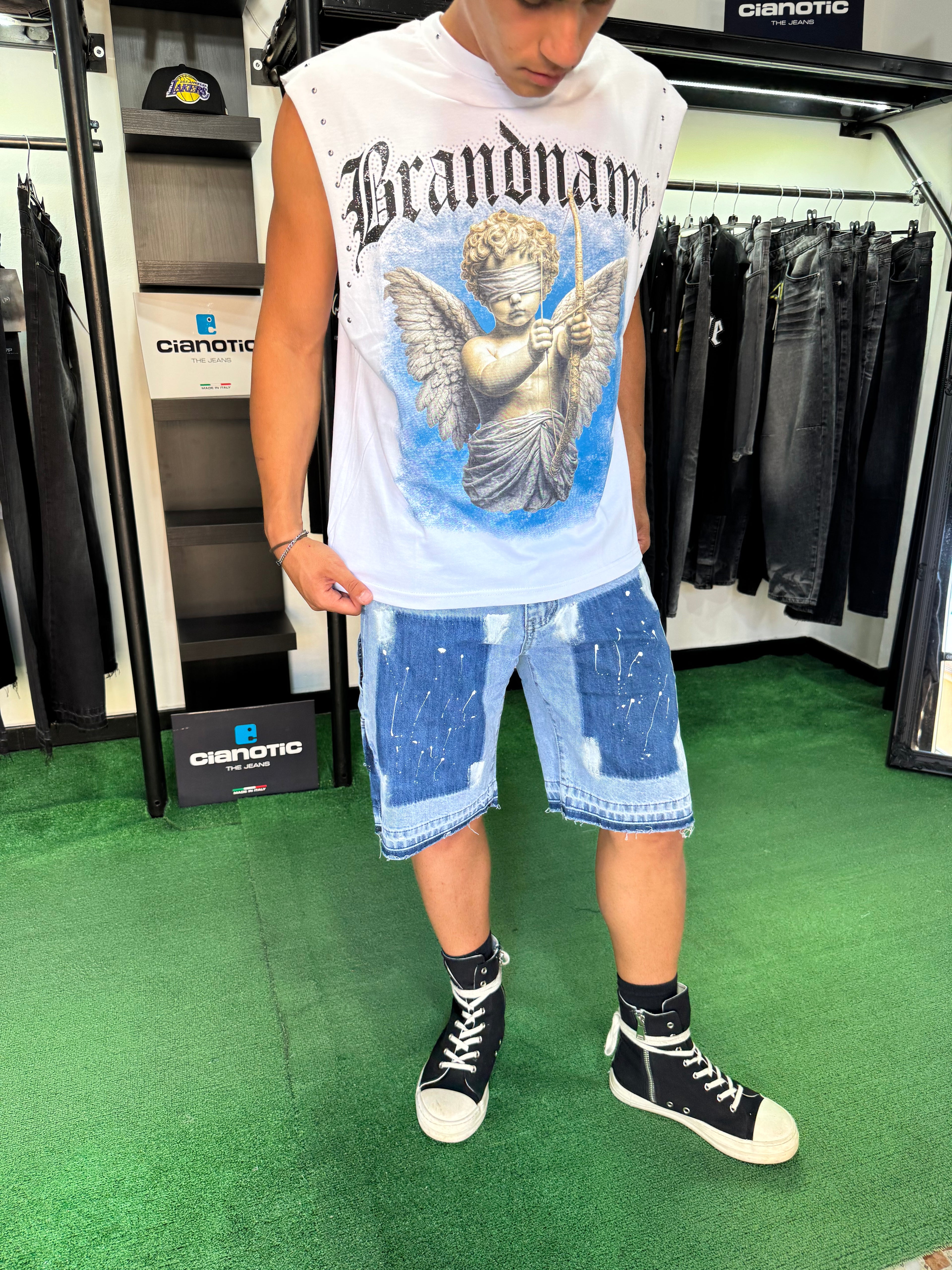 Shorts Flare Paint