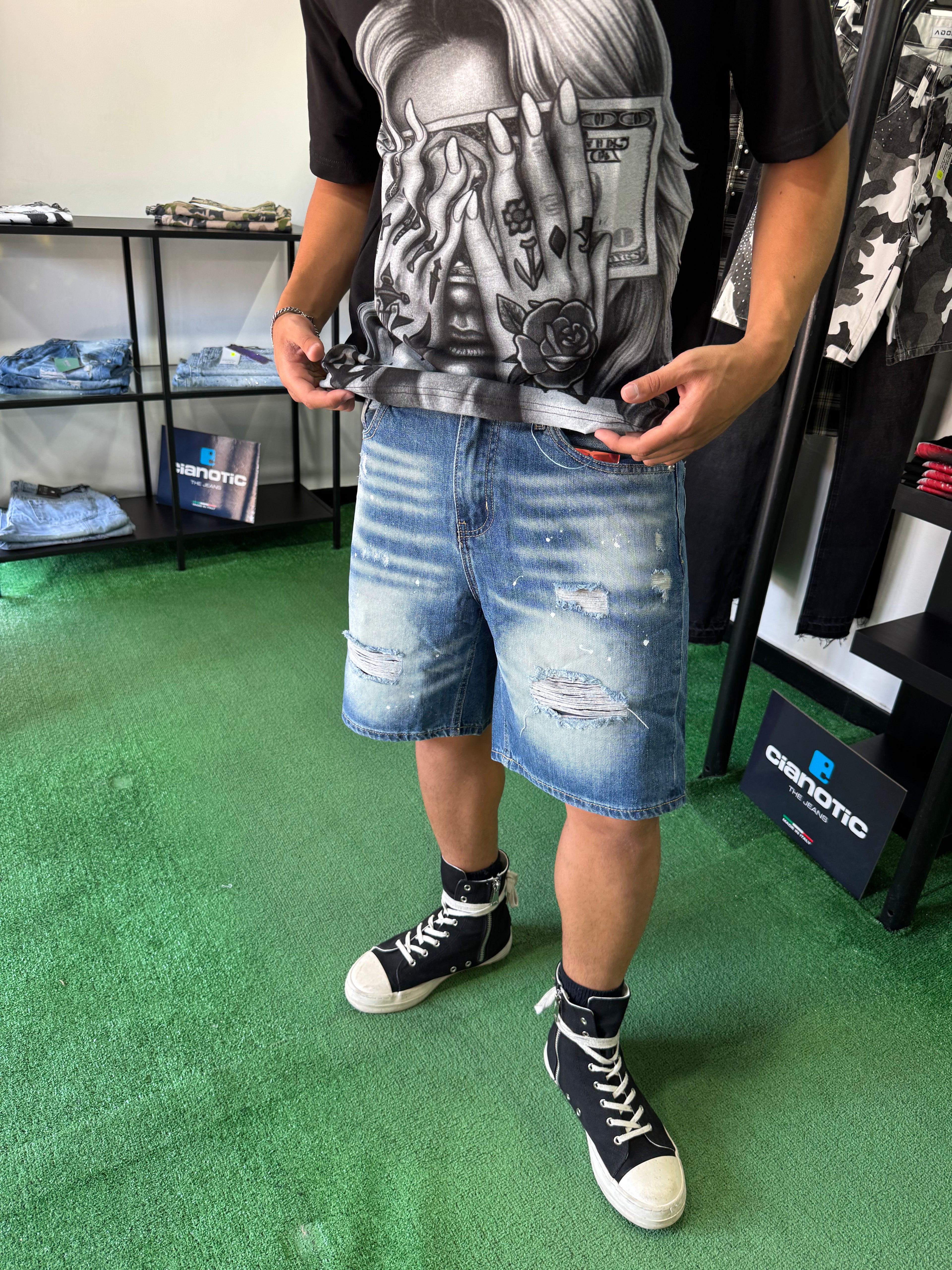 Shorts Blu Fade