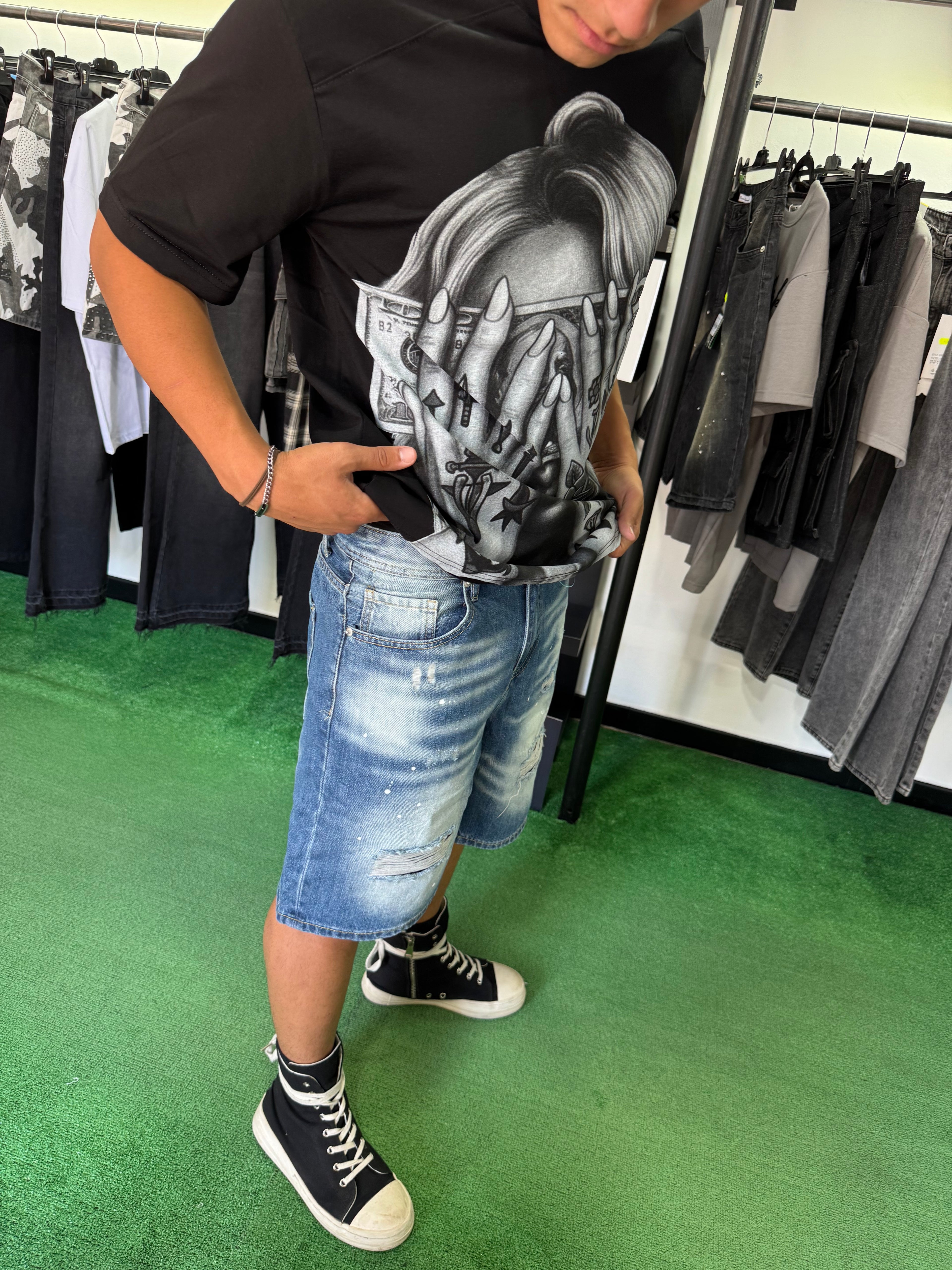 Shorts Blu Fade