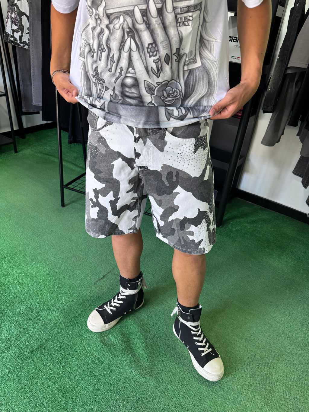 Shorts White Mimetico Diamond