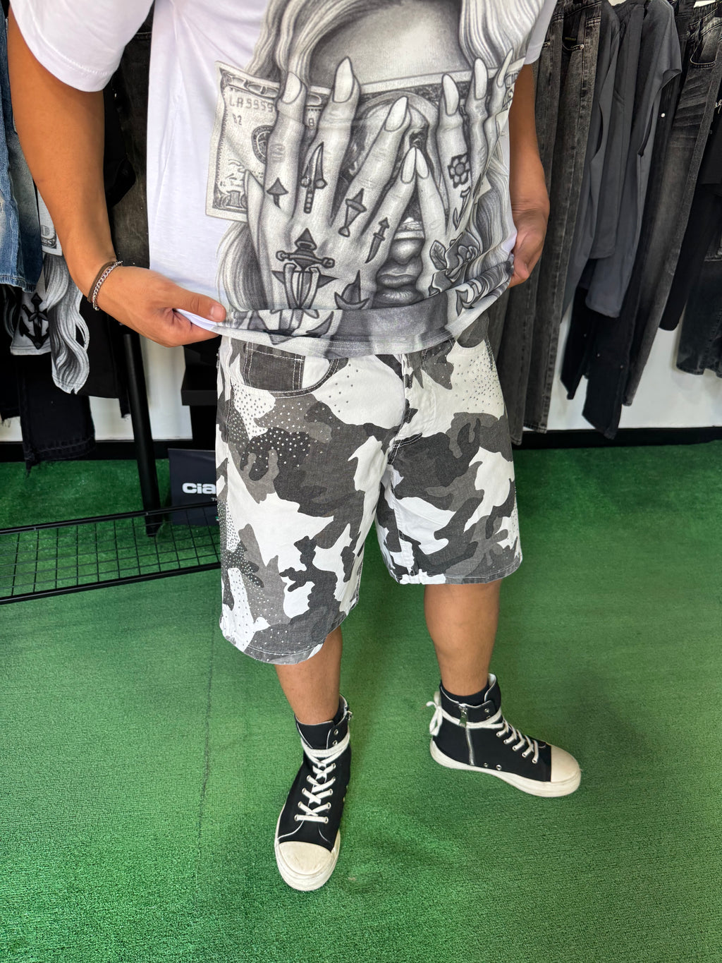 Shorts White Mimetico Diamond