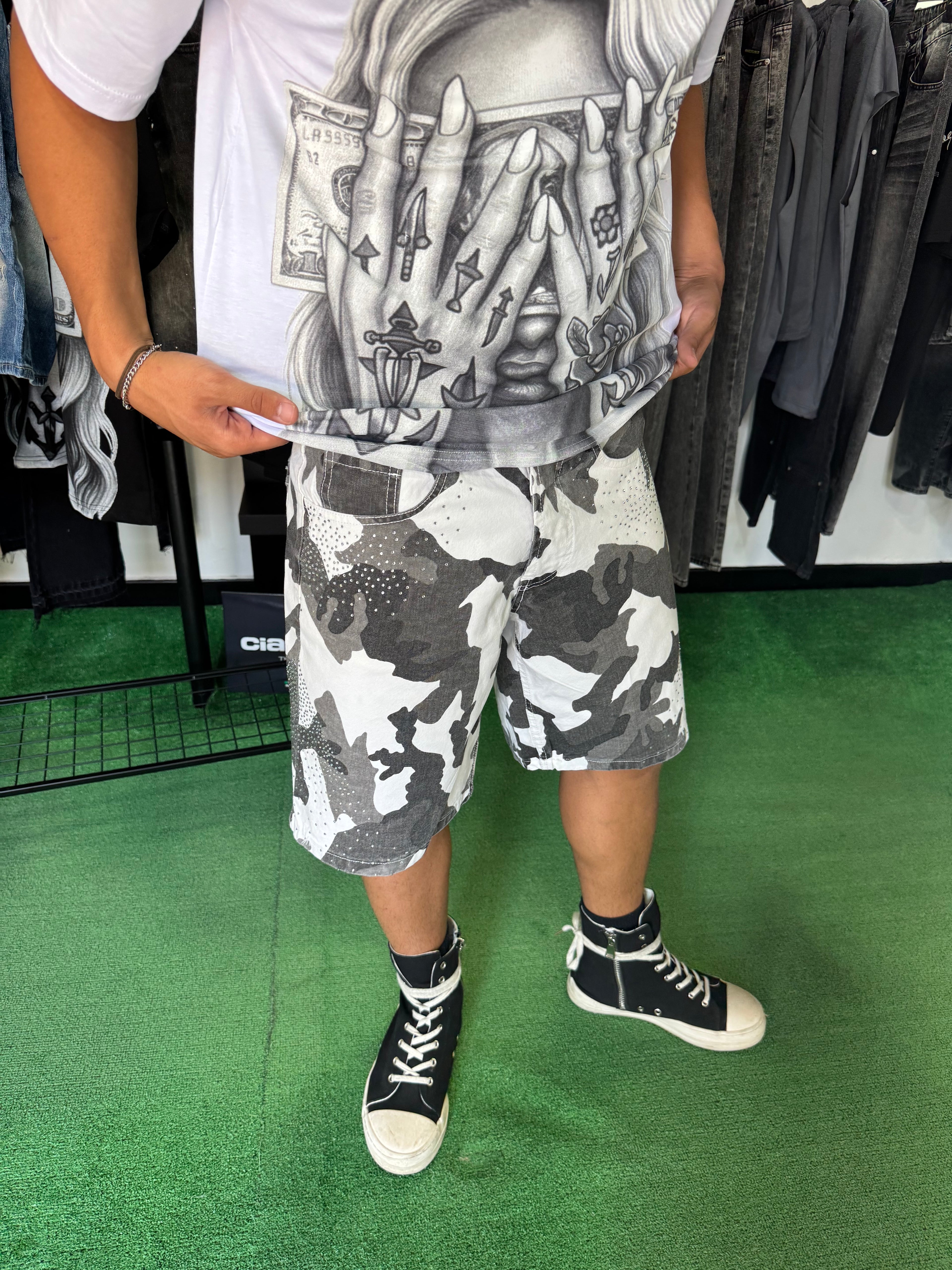 Shorts White Mimetico Diamond