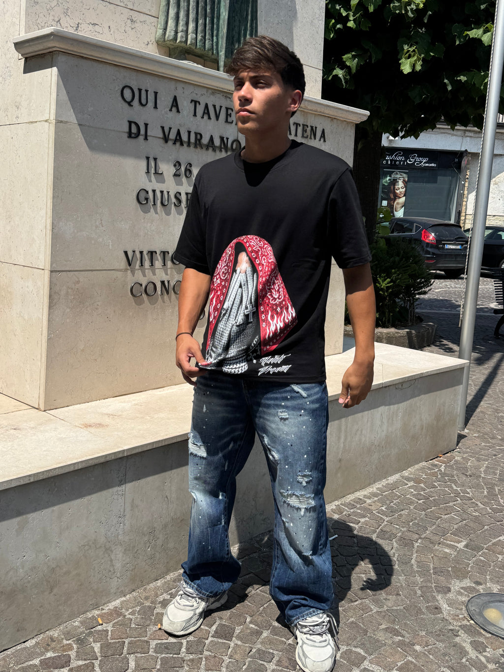 T-shirt Red Bandana