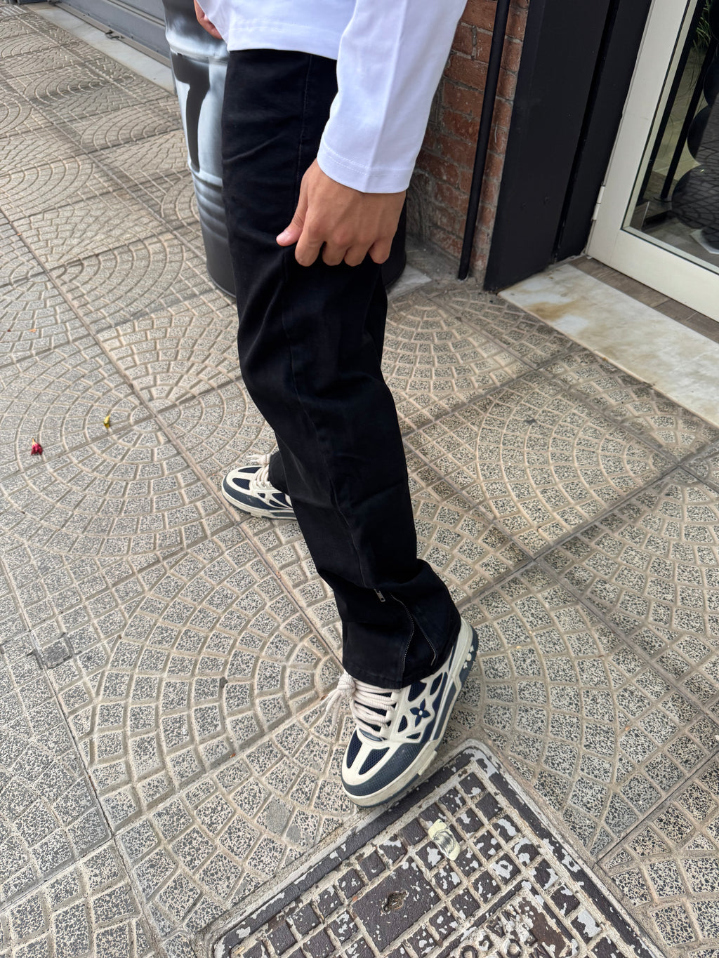 Jeans Black Zip