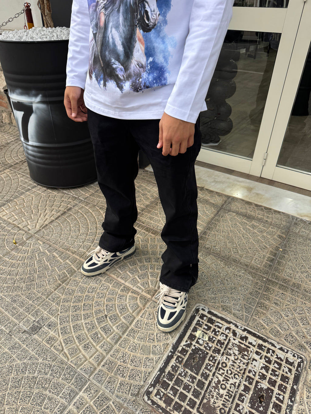 Jeans Black Zip