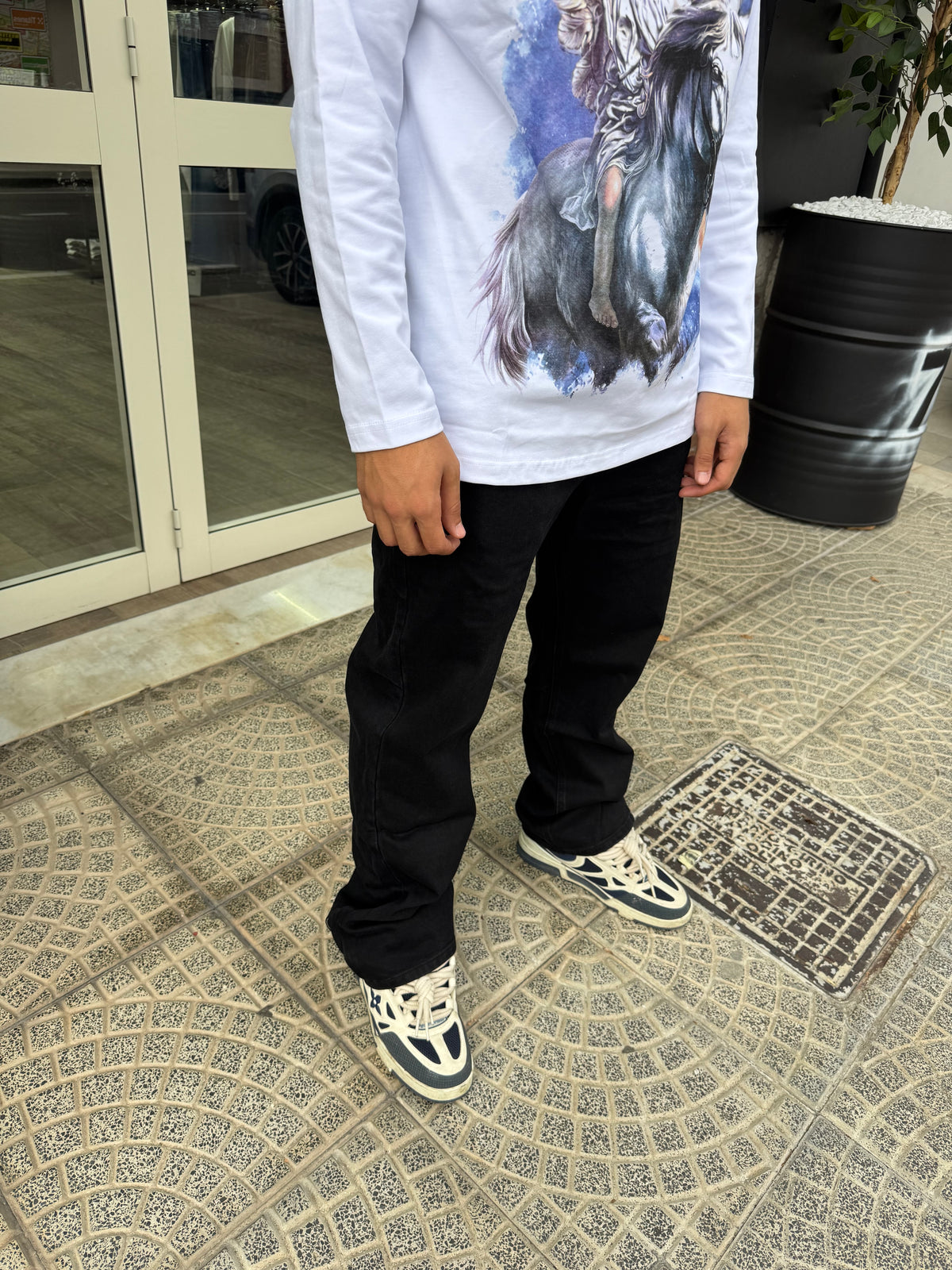 Jeans Black Zip