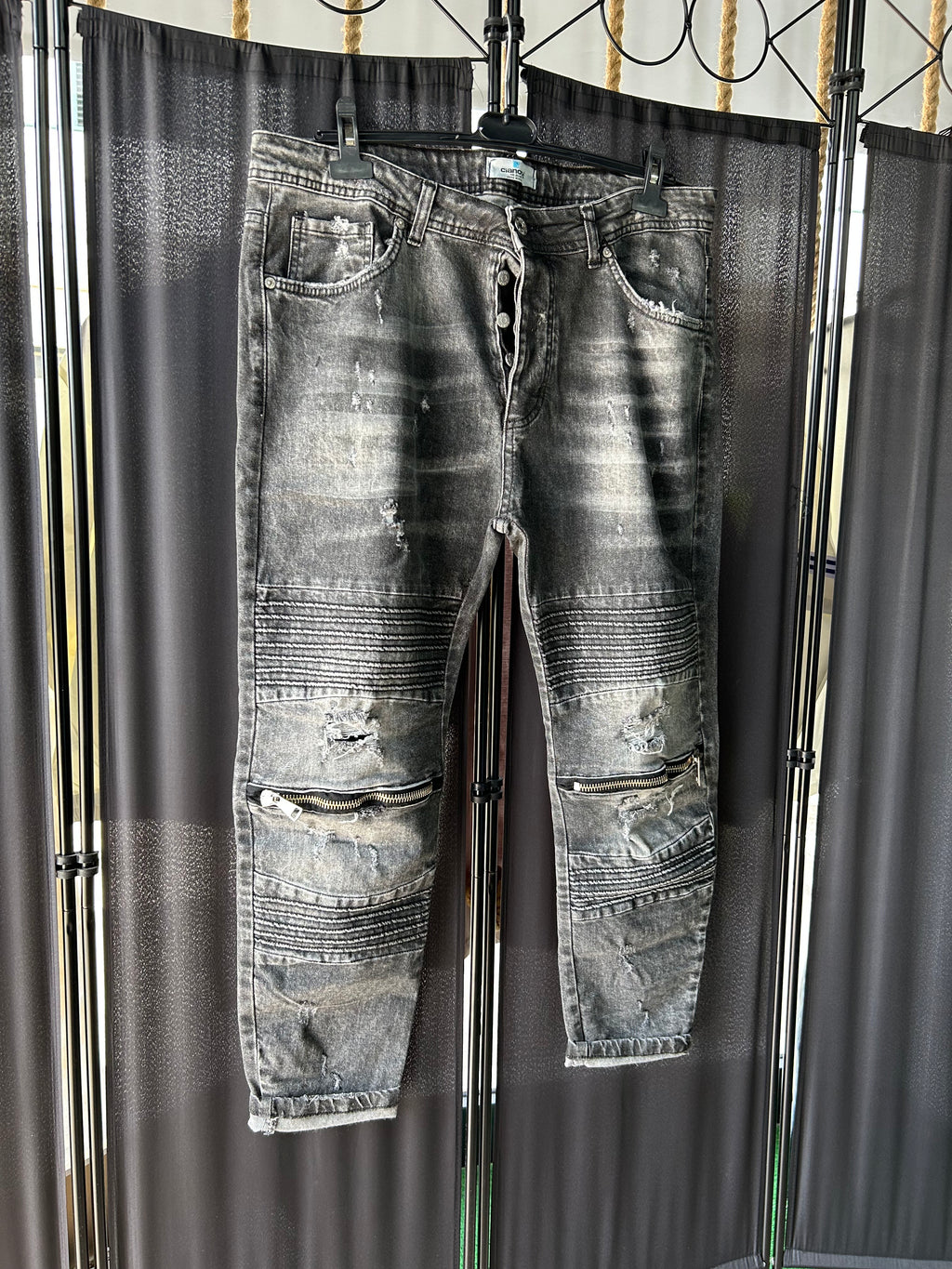 Jeans Biker Nero