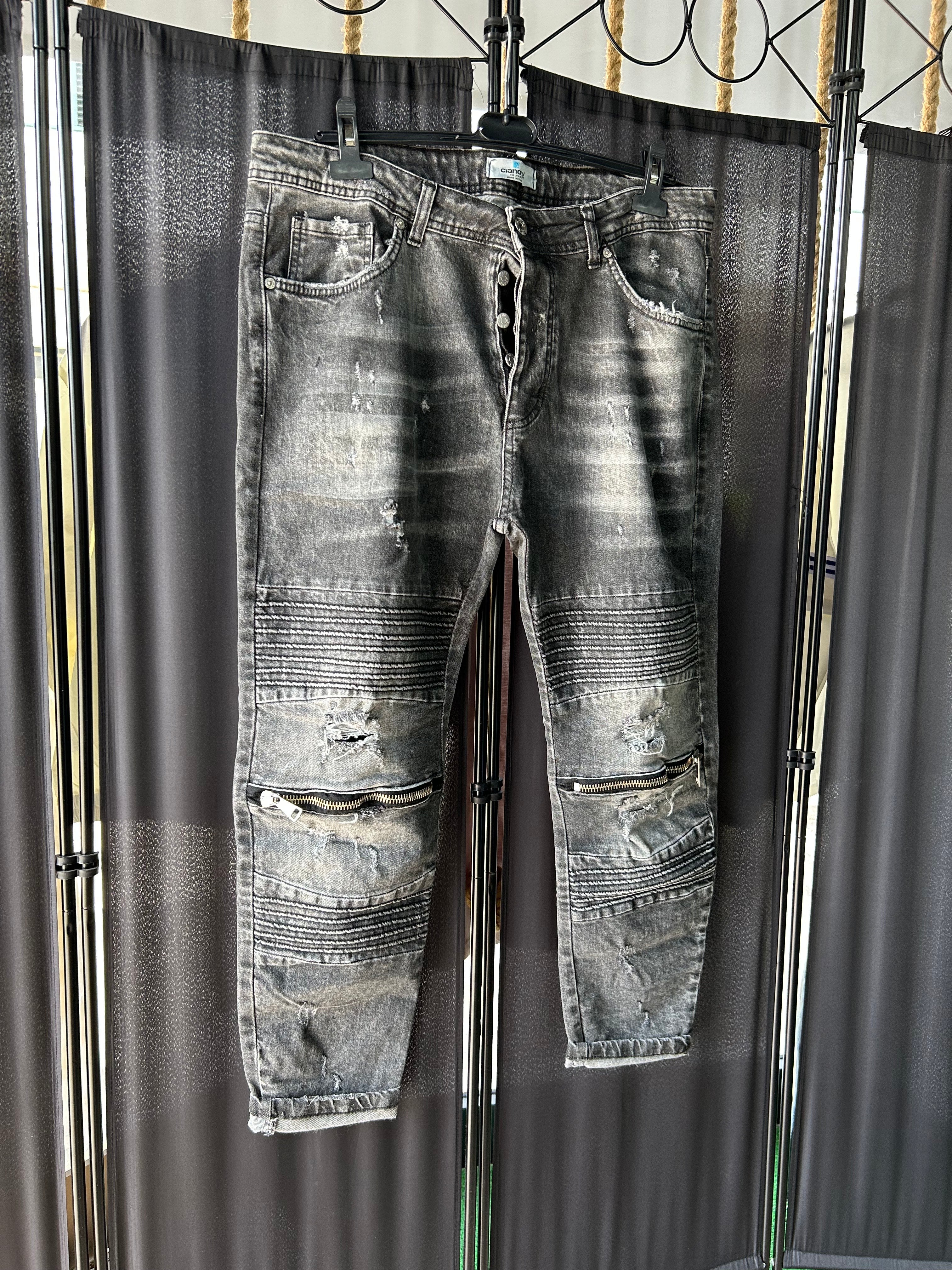 Jeans Biker Nero