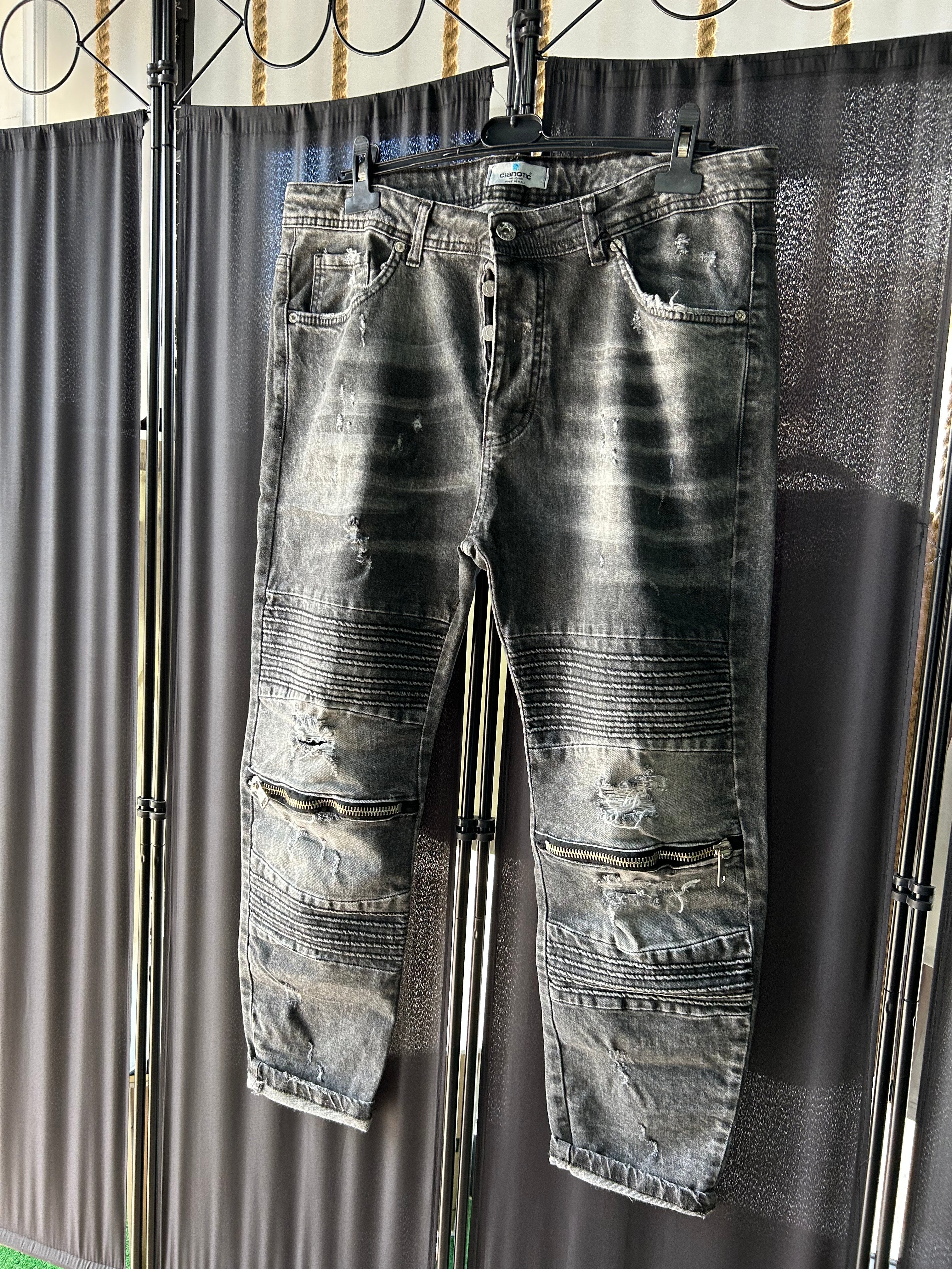 Jeans Biker Nero