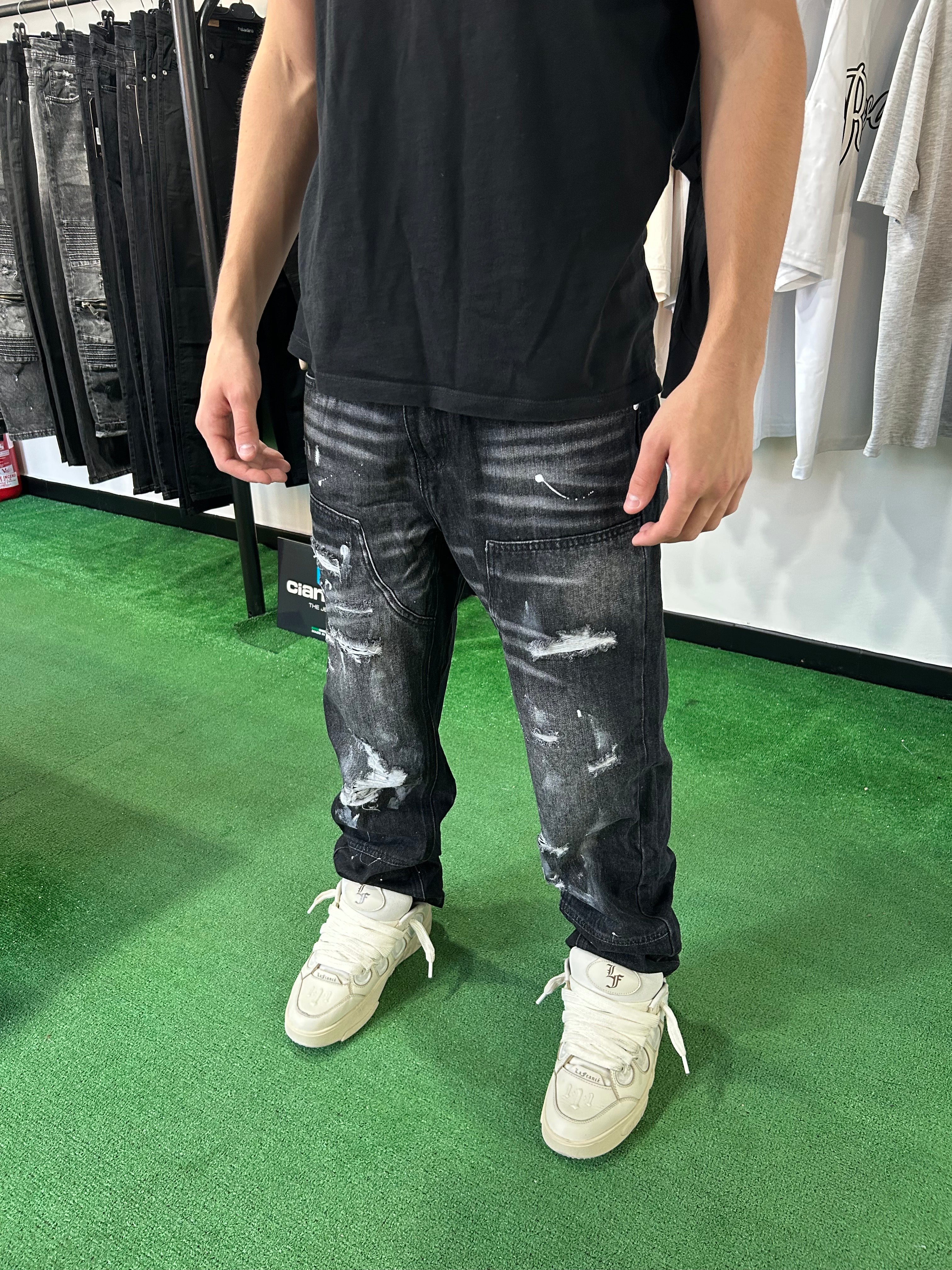 Jeans nero baggy