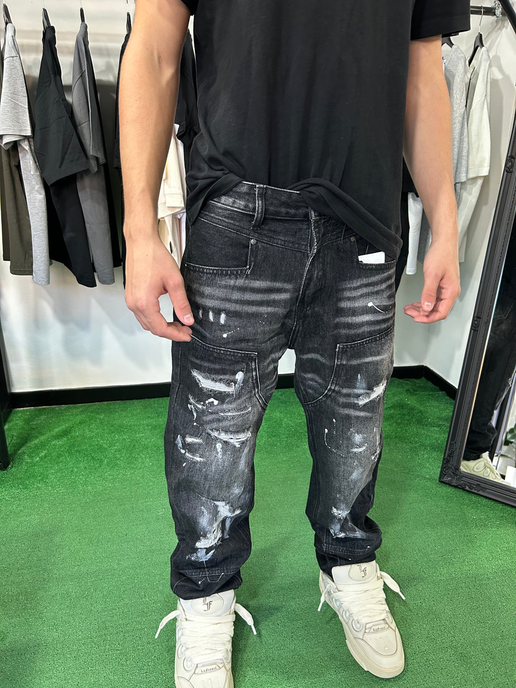 Jeans nero baggy