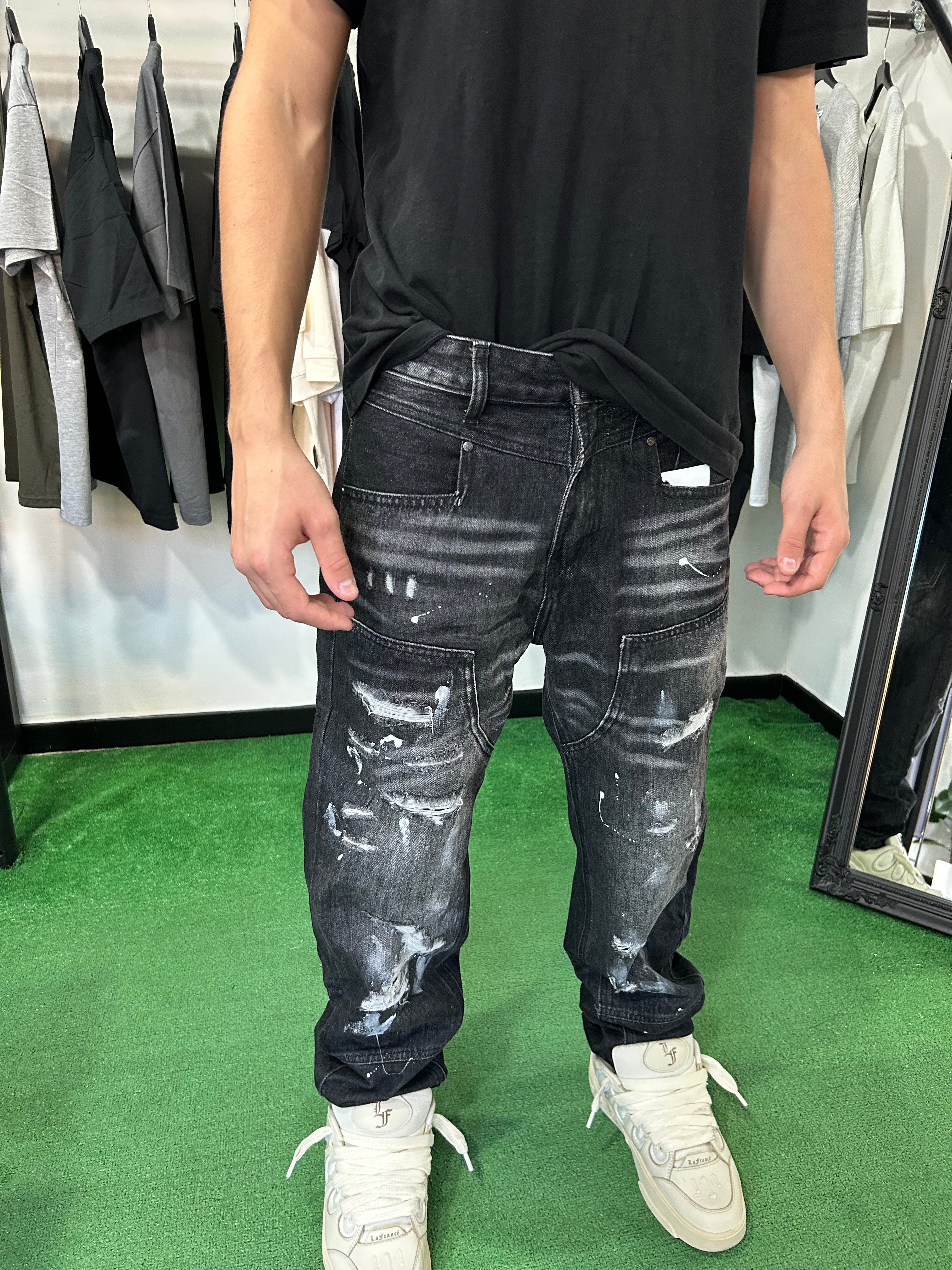 Jeans nero baggy